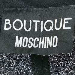 مملوكة مسبقًا Boutique Moschino Black Wool Straight Leg Formal Trousers S