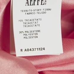 Pre Owned Boutique Moschino Pink/Peach Crepe Sleeveless Short Dress S