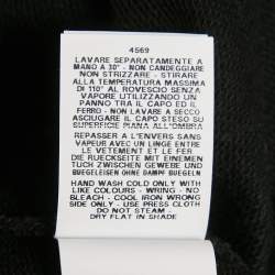 Pre Owned Boutique Moschino Black Printed Cotton Knit Sweatshirt S