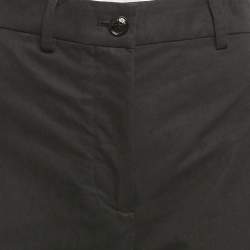 Pre Owned Boutique Moschino Black Cotton Blend Culottes M