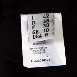 Pre Owned Boutique Moschino Black Crepe High Waist Elasticized Waist Pants M