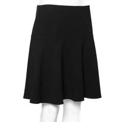 Pre Owned Boutique Moschino Black Acetate Mini Skirt M