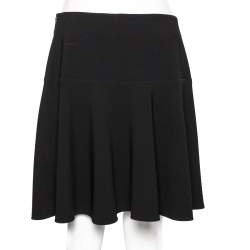 Pre Owned Boutique Moschino Black Acetate Mini Skirt M