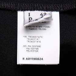 Pre Owned Boutique Moschino Black Acetate Mini Skirt M