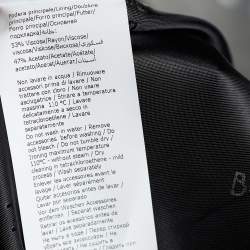 Pre Owned Boutique Moschino Color-Block Crepe & Leather Single Breasted Blazer M