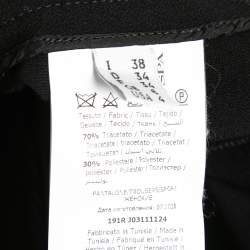 Pre Owned Boutique Moschino Black Crepe Slim Fit Pants S