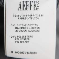 Pre Owned Boutique Moschino Dark Blue Denim Button Front Frill Detail Jacket L