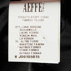 Pre Owned Boutique Moschino Black Wool Cape Sleeve Short Coat L