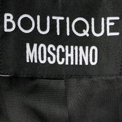 Pre Owned Boutique Moschino Black Wool Cape Sleeve Short Coat L