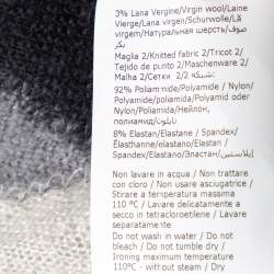 Pre Owned Boutique Moschino Grey Checked Mohair Wool Turtleneck Sweater M