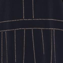 Pre Owned Boutique Moschino Black Crepe Studded Shift Dress M