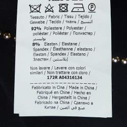 Pre Owned Boutique Moschino Black Crepe Studded Shift Dress M