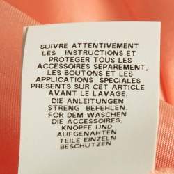 Pre Owned Boutique Moschino Pink Brooch Applique Crepe Shift Dress S