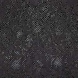 Pre Owned Boutique Moschino Black Lace Peplum Top S