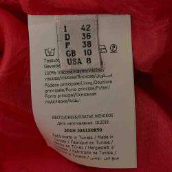 Pre Owned Boutique Moschino Pink Daisy Print Georgette Mini Dress M