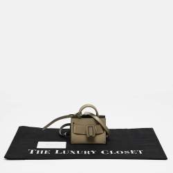 Boyy Khaki Green Leather Micro Bobby Charm Bag