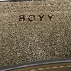 Boyy Khaki Green Leather Micro Bobby Charm Bag