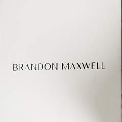 مملوكة مسبقًا Brandon Maxwell Black Crepe Leather Trimmed Strapless Knee-Length Dress M