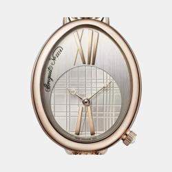 Breguet Silver 18k Rose Gold Reine de Naples 8968BR Automatic Women's Wristwatch 35 mm
