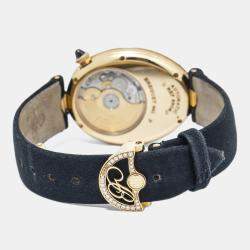 Breguet Reine De Naples 8908BA Automatic White 18K Yellow Gold MOP Women's Wristwatch 29mm