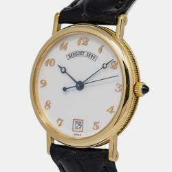 Breguet Classique 3325 Automatic White 18K Yellow Gold Women's Wristwatch 32 mm