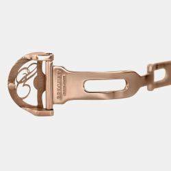 Pre Owned Breguet Reine De Naples 8918br/58/964 Automatic White Diamonds 18k Rose Gold Women's Wristwatch 29 mm