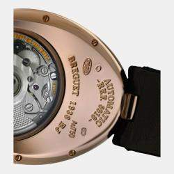 Pre Owned Breguet Reine De Naples 8918br/58/964 Automatic White Diamonds 18k Rose Gold Women's Wristwatch 29 mm