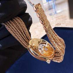 مملوكة مسبقًا Breguet Reine de Naples 8918BA/58/J39/D00D Rose Gold Diamond Automatic Watch 36.5 x 28.45 mm