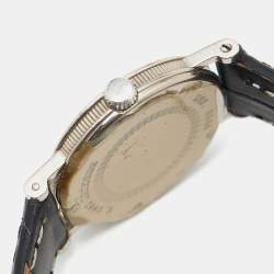 Pre Owned Breguet Silver 18K White Gold Leather Classique 8560 Women's Wristwatch 25.50 mm