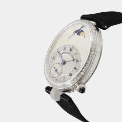 Breguet White MOP 18K White Gold Queen of Naples 8908BB/52/864D00D Automatic Women's Wristwatch 29 mm