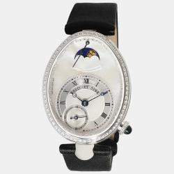 Breguet White MOP 18K White Gold Queen of Naples 8908BB/52/864D00D Automatic Women's Wristwatch 29 mm