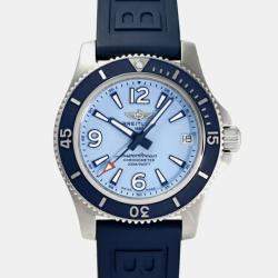 Breitling Blue Stainless Steel Superocean A17316D81C1A1 Automatic Women's Wristwatch 36 mm