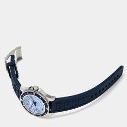 Breitling Blue Stainless Steel Superocean A17316D81C1A1 Automatic Women's Wristwatch 36 mm