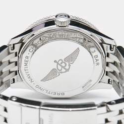 Pre Owned Breitling Silver Stainless Steel Navitimer A17395F41G1A1 Women's Wristwatch 35 mm