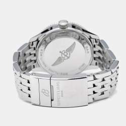 Pre Owned Breitling Silver Stainless Steel Navitimer A17395F41G1A1 Women's Wristwatch 35 mm