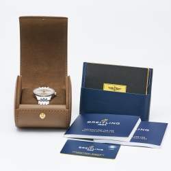 Pre Owned Breitling Silver Stainless Steel Navitimer A17395F41G1A1 Women's Wristwatch 35 mm