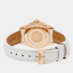 Breitling White Shell 18k Rose Gold Galactic H7234812/A791 Quartz Women's Wristwatch 29 mm