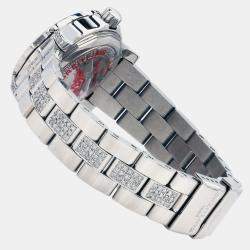 Breitling Customised Blue 7.00 Ct Diamond Stainless Steel Colt A7738711 Quartz Women's Wristwatch 33mm