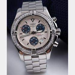 Breitling Customised Diamond Stainless Steel Colt A73380 Quartz Men's Wristwatch 41mm