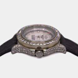 Breitling White MOP Diamond Stainless Steel Colt A77380 Quartz Women's Wristwatch 33 mm