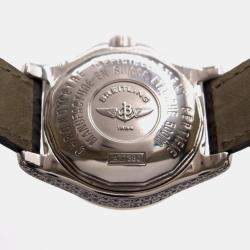 Breitling White MOP Diamond Stainless Steel Colt A77380 Quartz Women's Wristwatch 33 mm