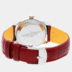 Pre Owned Pre-Owned Breitling Navitimer A17395211A1P6 Automatic White Stainless Steel Men's Wristwatch 35 mm