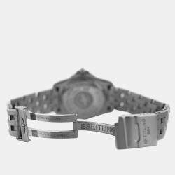 Pre Owned Breitling Cockpit Lady A71356 Quartz Black Stainless Steel Women's Wristwatch 32 mm