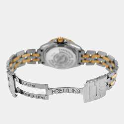 Pre Owned Breitling Cockpit Lady D67365 Quartz Black 18k Yellow Gold Stainless Steel Women's Wristwatch 31 mm