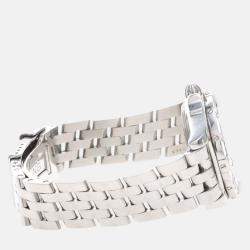 Pre Owned Breitling Cockpit Lady A71356 Quartz White Diamonds Stainless Steel Women's Wristwatch 32mm