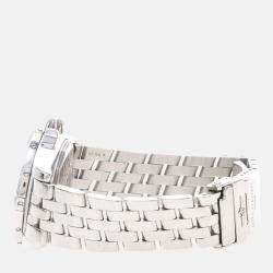 Pre Owned Breitling Cockpit Lady A71356 Quartz White Diamonds Stainless Steel Women's Wristwatch 32mm