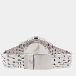 مملوكة مسبقًا ساعة يد نسائية مستعملة Navitimer A17395211A1A1 بريتلينغ ستانلس ستيل ألماس بيضاء أوتوماتيكية 35 مم