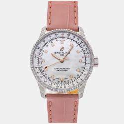 Pre Owned مستعملة Navitimer A17395211A1P3 بريتلينغ أوتوماتيكية 35 مم