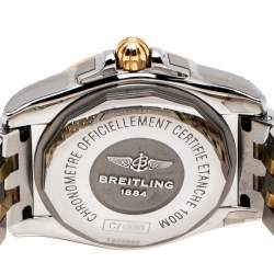 Breitling Black Gold Plated Stainless Steel Galactic 32 Sleek Edition Women's Wristwatch 32mm