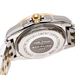 Breitling Black Gold Plated Stainless Steel Galactic 32 Sleek Edition Women's Wristwatch 32mm